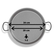 Vaello - Paella Pan Polished Steel 34cm/13" - Limolin 