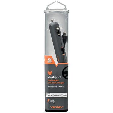 Ventev - Car Charger 2Port 24A 12with Port with Lightning Cable MFI - Limolin 