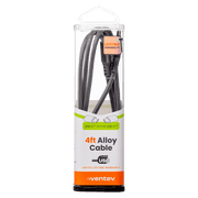 Ventev - Charge & Sync USB-C to USB-C Cable 4ft Alloy - Steel Gray (AC4 - STL256511) - Limolin 