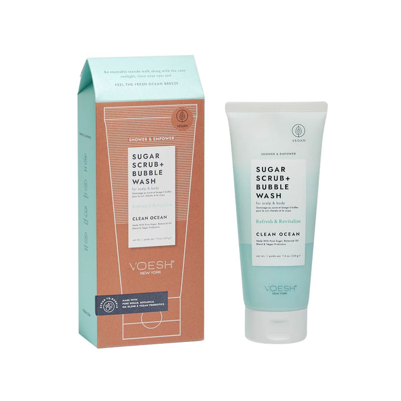 Voesh - Sugar Scrub & Bubble Wash Clean Ocean 210 gr - Limolin 