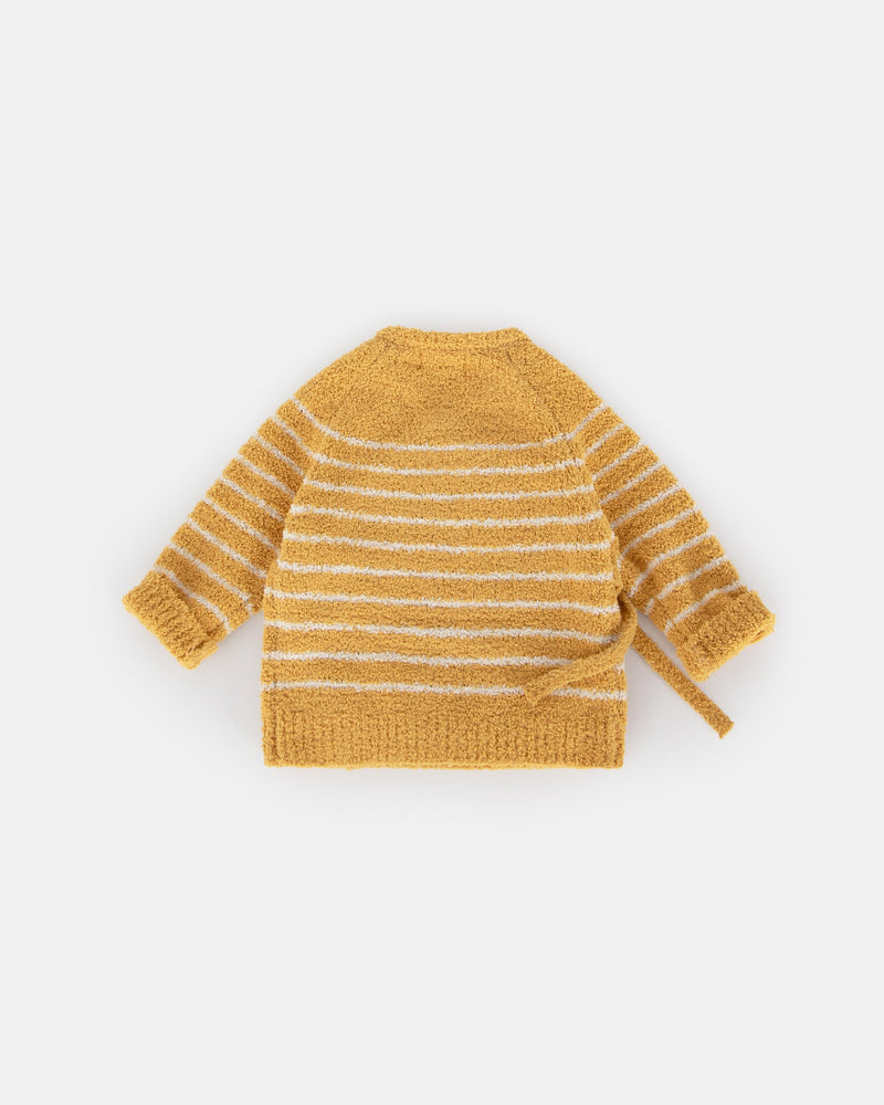 7AM - Wrap Top Striped - Fuzzy