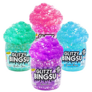 Wecool - Compound Kings - Glitzy Bingsu Fluffy Slime - 3.25" Jar - (Single Random Pick) - Limolin 