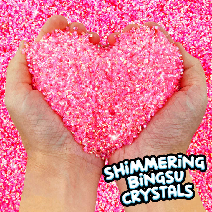 Wecool - Compound Kings - Glitzy Bingsu Fluffy Slime - 3.25" Jar - (Single Random Pick) - Limolin 