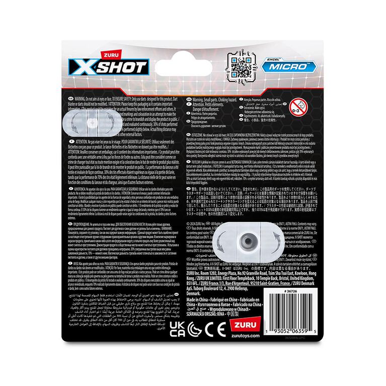 XShot - EXCEL MICRO 2.0 BLASTER (8 DARTS) BY ZURU - Limolin 
