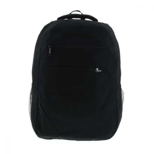 Xtech - Backpack 156in Bristol Adjustable Shoulder Straps Padded Back 2 Side Mesh Pockets - Black - Limolin 