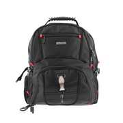 Xtech - Xtech Gaming Backpack 17in Battlestash Water Resistant Padded Ergonomic Back Multiple Pockets Side Mesh Anti Theft Pocket Built in Charging Cable - Limolin 