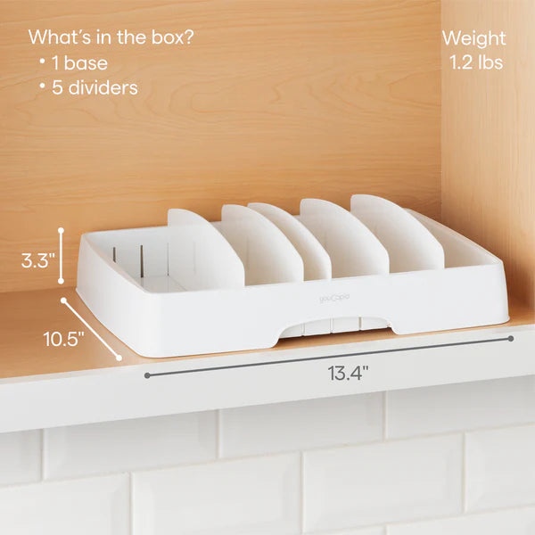 YouCopia - StoraLid Container Lid Organizer Large (Bilingual Packaging) - Limolin 
