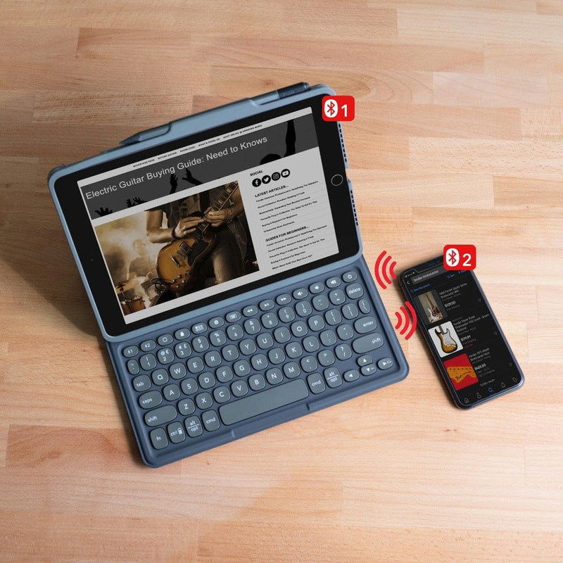 Zagg - iPad -Pro Keys wireless Keyboard with Detachable Case - Charcoal - Limolin 