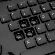 Adesso - TruForm™ 1600 Wireless Ergonomic Keyboard and Optical Mouse (WKB - 1600CB) - Canadian French Electronics