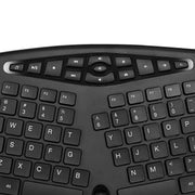 Adesso - TruForm™ 1600 Wireless Ergonomic Keyboard and Optical Mouse (WKB - 1600CB) - Canadian French Electronics