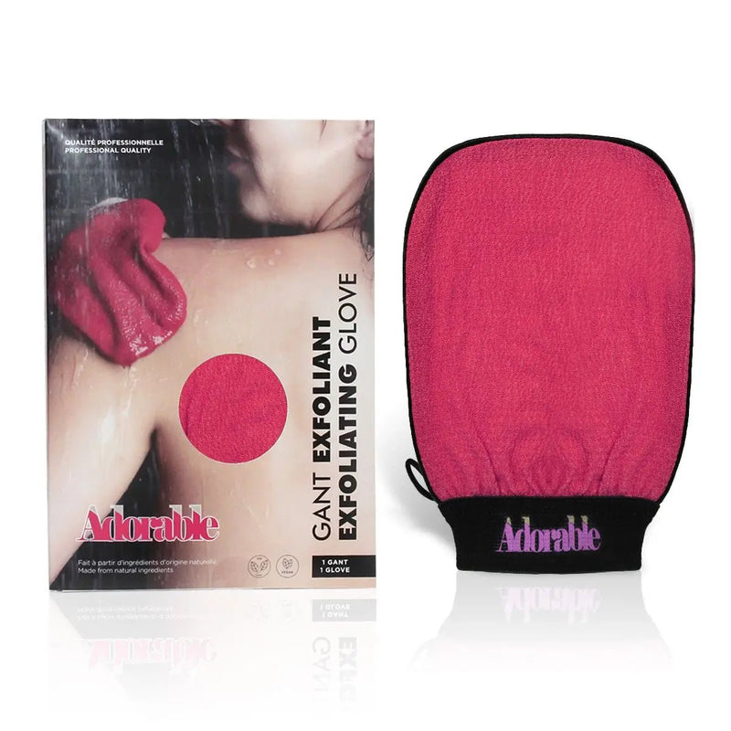 Adorable - Viscose Exfoliating Gloves for Gentle and Effective Skin Exfoliation Beauty & Personal Care Fuschia Pink