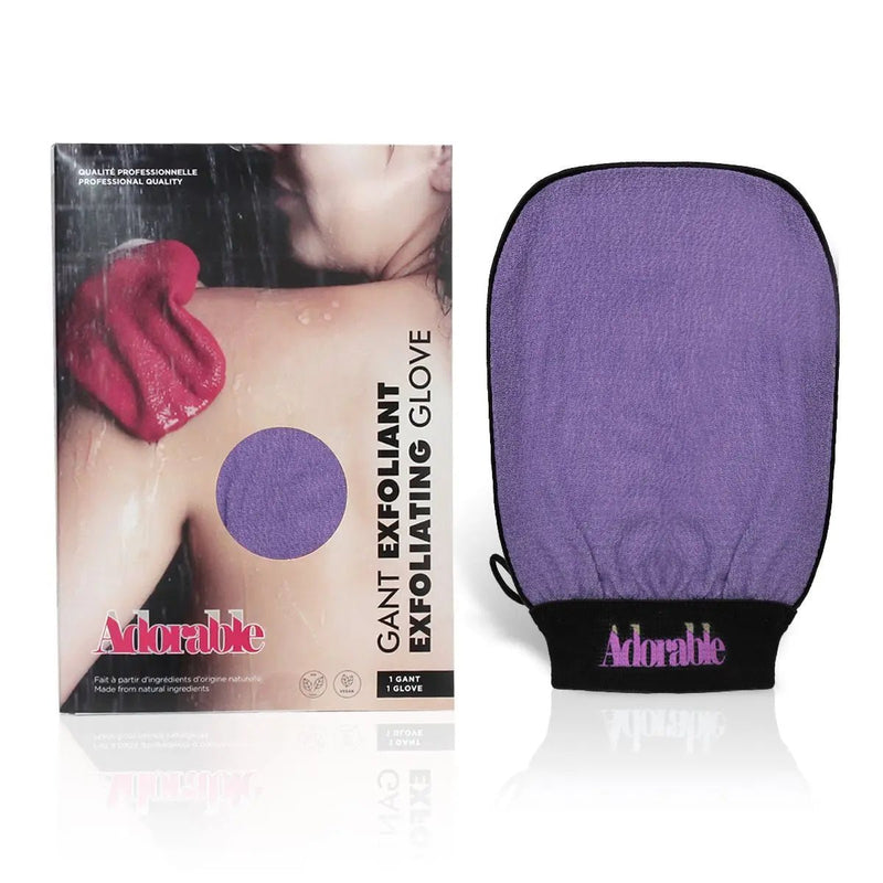 Adorable - Viscose Exfoliating Gloves for Gentle and Effective Skin Exfoliation Beauty & Personal Care Purple