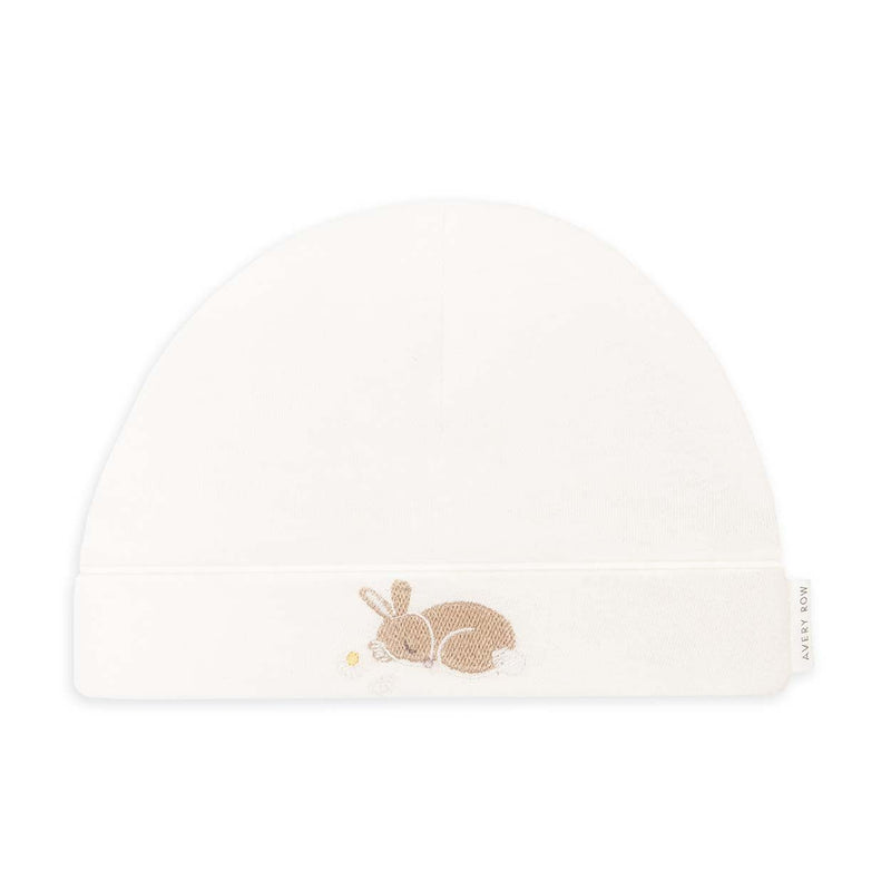 Avery Row - Embroidered Jersey Hat 0 - 3 months Sleepy Bunny Apparel & Accessories