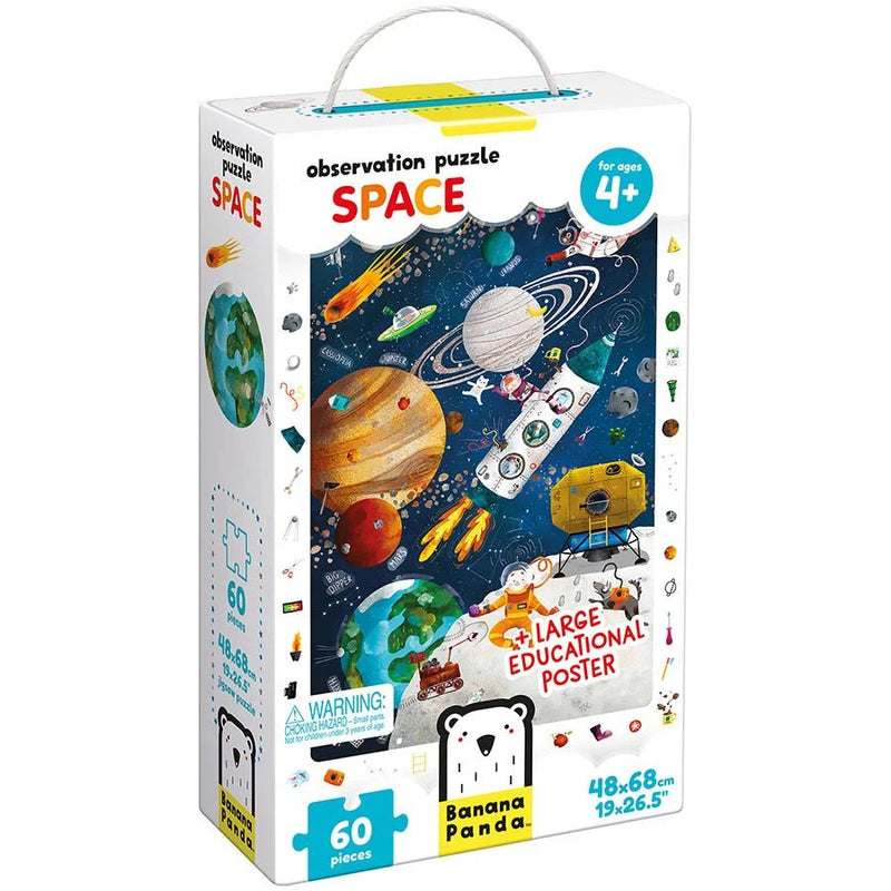 Banana Panda - OBSERVATION - 60pc PUZZLE SPACE (4+) Toys & Games