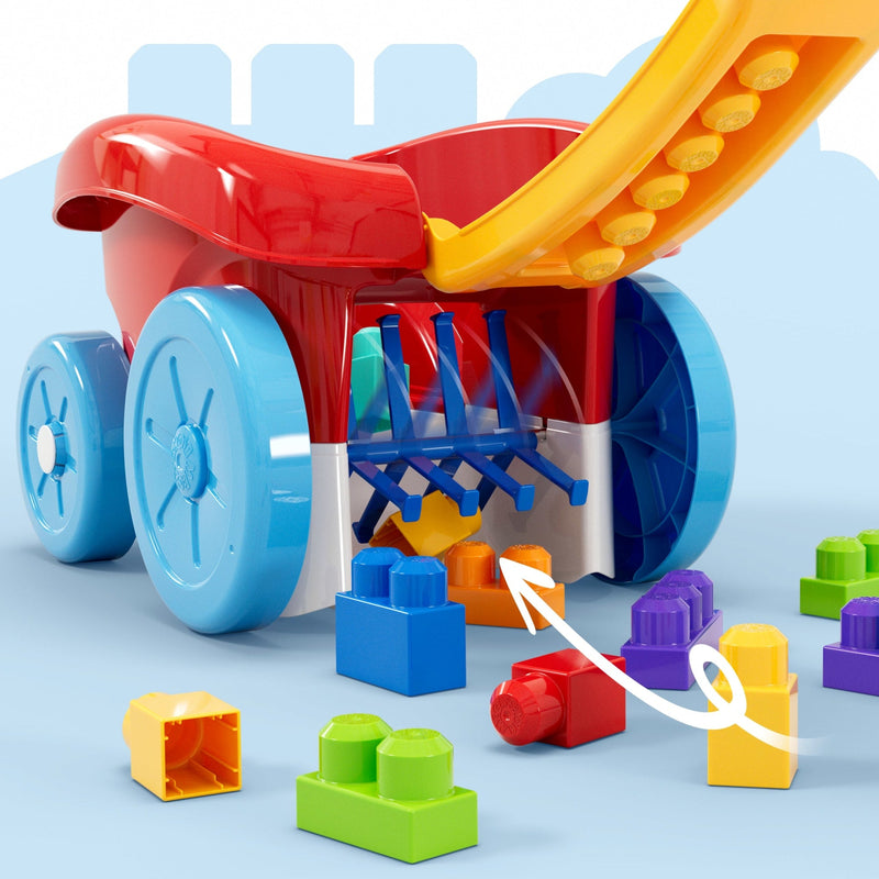 MEGA BLOKS Block Scooping Wagon 20-Piece Set (JFR30) — scooping mechanism