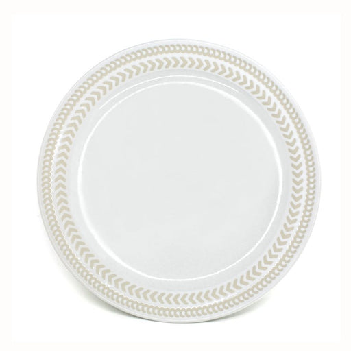 BIA - BATIK Ceramic Dinner Plate Home & Kitchen White