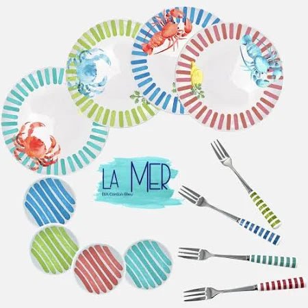 BIA - LA MER Seafood Plates Home & Kitchen