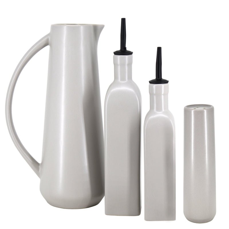BIA - PARK WEST Salt and Pepper Shaker Set — Classic Tabletop Seasoning Dispenser Home & Kitchen Black