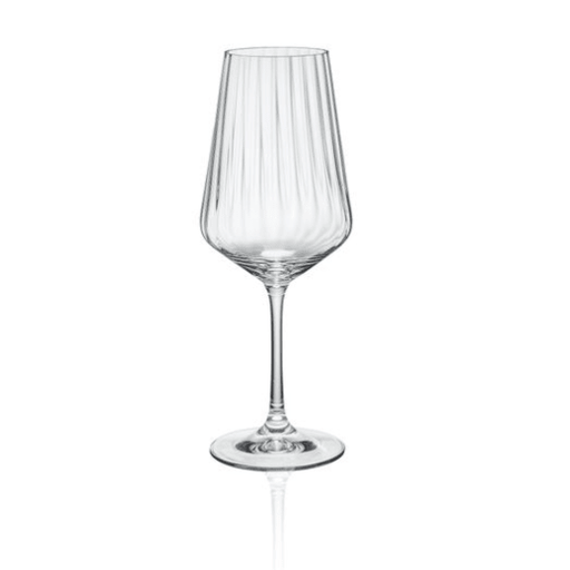Bohemia Crystal - Sandra Optic Wine 350ml x6 Home & Kitchen