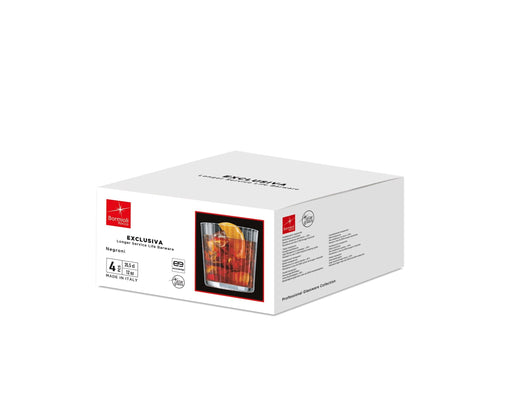 Bormioli Rocco - Exclusiva Negroni Tumbler 355ml x4 Home & Kitchen