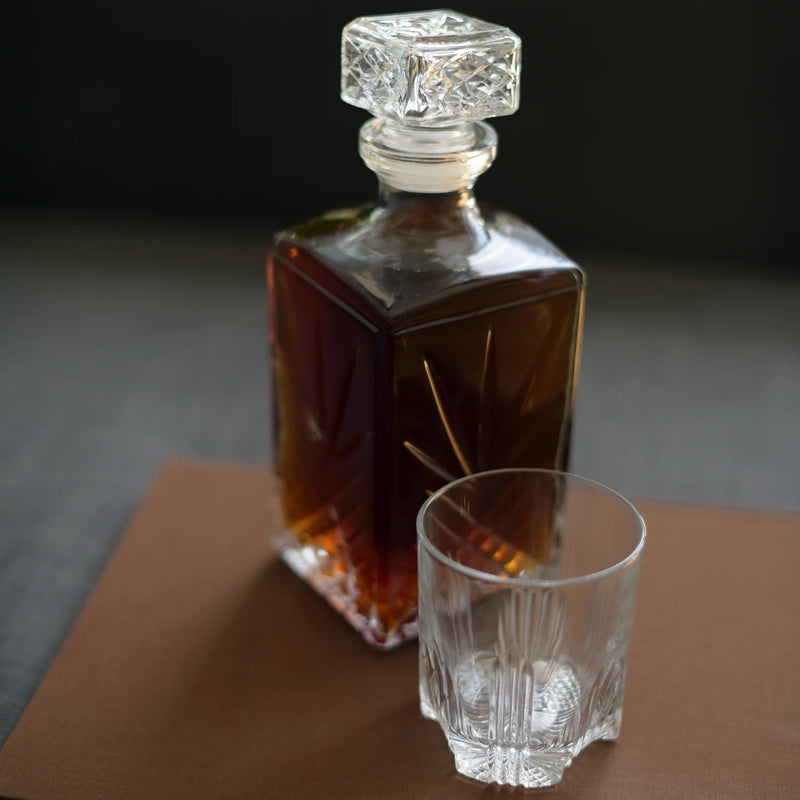 Bormioli Rocco - Selecta Whisky Set 7pc - Decanter 1L | Tumbler 280ml Home & Kitchen