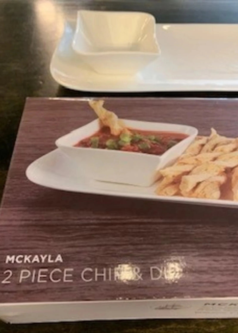 BOWRING - MCKAYLA - 2 - PIECE CHIP & DIP Home & Kitchen