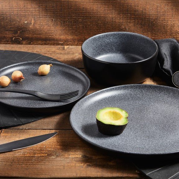 Brilliant - 12PC DINNERSET - BLACK DIAMOND Home & Kitchen