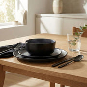 Brilliant - 12PC DINNERSET - BLACK DIAMOND Home & Kitchen