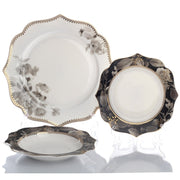 Brilliant - BLACK ROSE 18PC DINNERSET Home & Kitchen