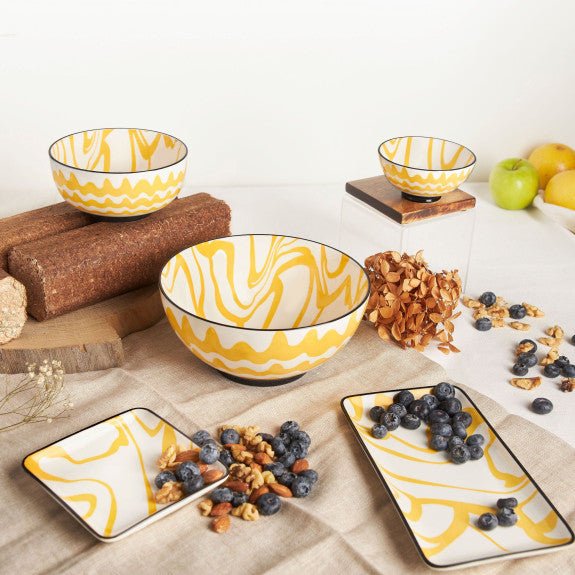 Brilliant - CHEVRON BISCOTTI BOWL 14CM Home & Kitchen