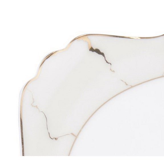 Brilliant - CREAM MARBLE BOWL 9" Home & Kitchen