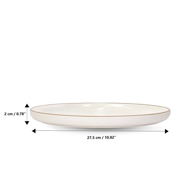 Brilliant - DINNER PLATE WHITE 27.5CM Home & Kitchen