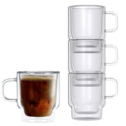 Brilliant - DOUBLE DOUBLE EMPILABLE COFFEE CUP 350ML S/2 Home & Kitchen