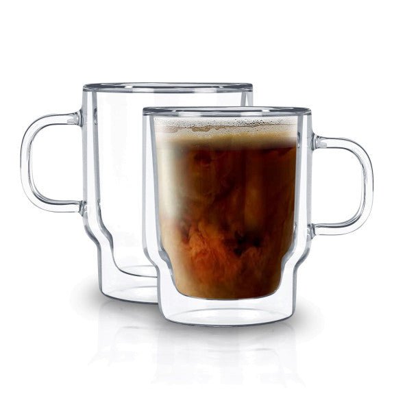 Brilliant - DOUBLE DOUBLE EMPILABLE COFFEE CUP 350ML S/2 Home & Kitchen