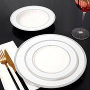 Brilliant - FLORAL LACE PLATINE 18 PC DINNERSET Home & Kitchen
