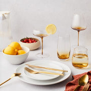 Brilliant - GEM AMBER FLUTE 200 ML SET/4 Home & Kitchen