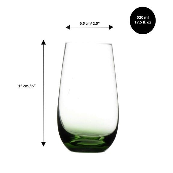 Brilliant - GEM EMERALD HIGHBALL 520ML SET/4 Home & Kitchen