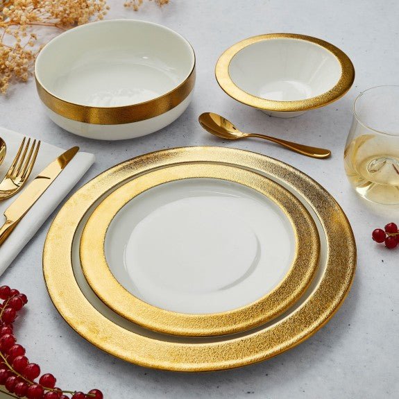 Brilliant - GLORY GOLD 18PC DINNERSET Home & Kitchen