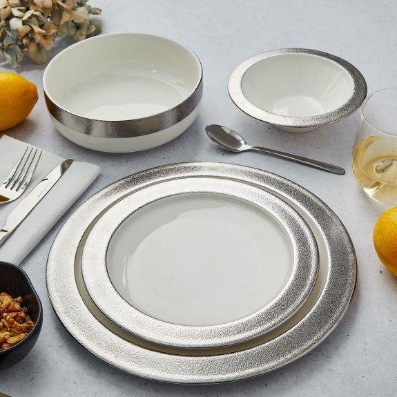 Brilliant - GLORY SILVER 18PC DINNERSET Home & Kitchen