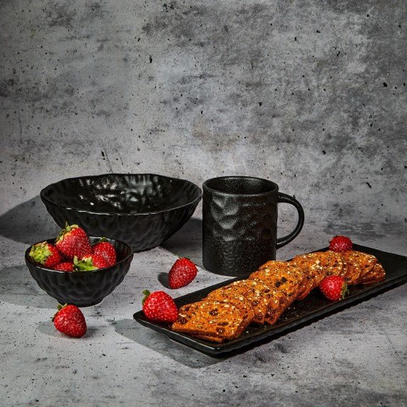 Brilliant - JAPANDI BLACK RECT.TRAY 33CM Home & Kitchen