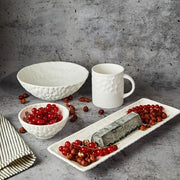 Brilliant - JAPANDI WHITE RECT.TRAY 33CM Home & Kitchen