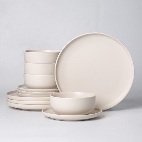Brilliant - MIRAGE CREAMY 12PC DINNER SET Home & Kitchen