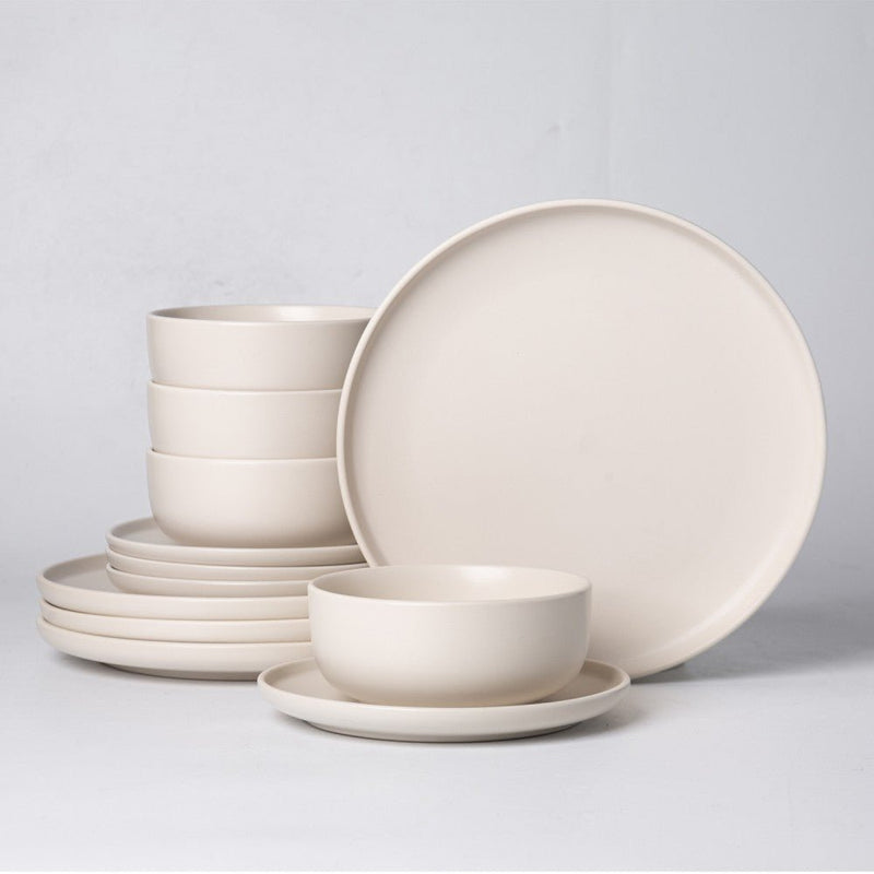 Brilliant - MIRAGE CREAMY 12PC DINNER SET Home & Kitchen
