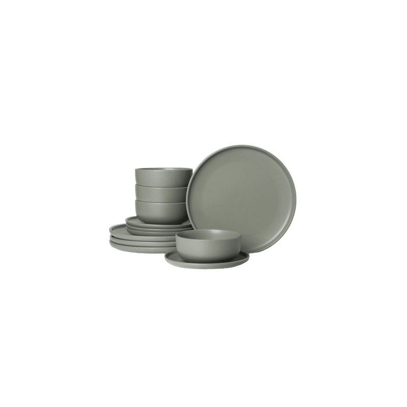 Brilliant - MIRAGE OLIVE 12PC DINNER SET Home & Kitchen