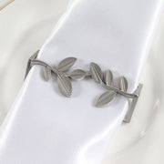 Brilliant - NAPKIN RING FLAT - VINTAGE SILVER S/4 Home & Kitchen