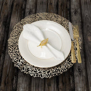 Brilliant - NAPKIN RING SPARKLE S/4 GOLD Home & Kitchen