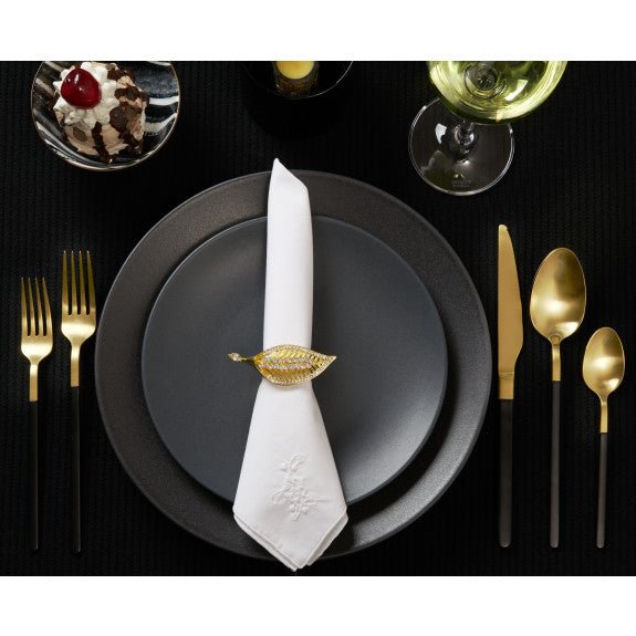 Brilliant - NAPKIN RING SPARKLE S/4 GOLD Home & Kitchen