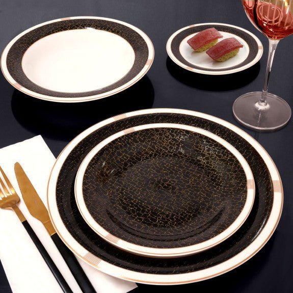 Brilliant - NORMAND BLACK B&B PLATE6" Home & Kitchen