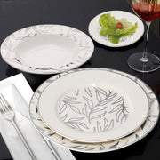 Brilliant - OLIVE LEAVES PLATINE B&B PLATE SET/6 Home & Kitchen