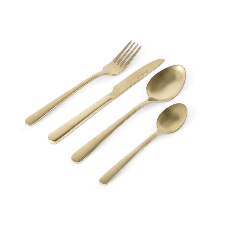 Brilliant - OSLO 16PC FLATWARE CHAMPAGNE Home & Kitchen